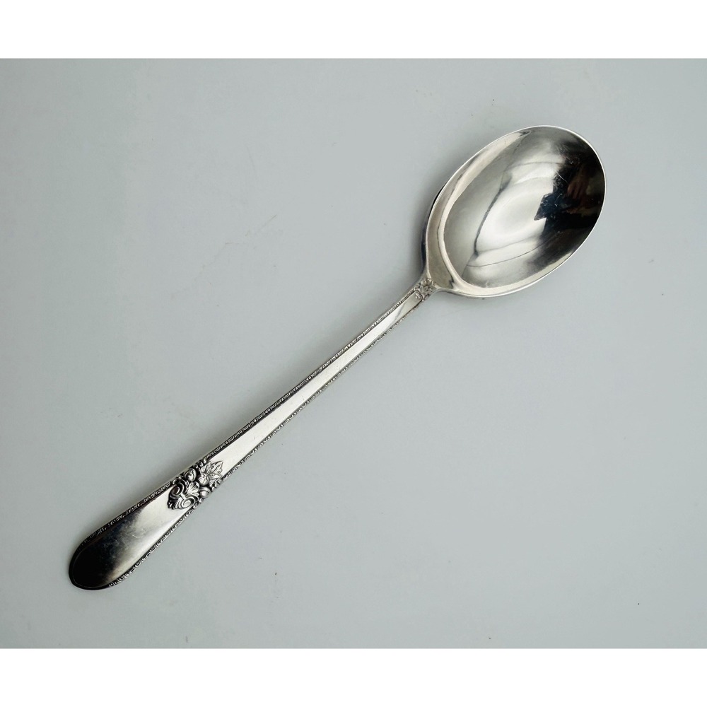 Vintage 1847 Rogers Bros ADORATION Silverplate Sugar Spoon 6" No Mono Excellent